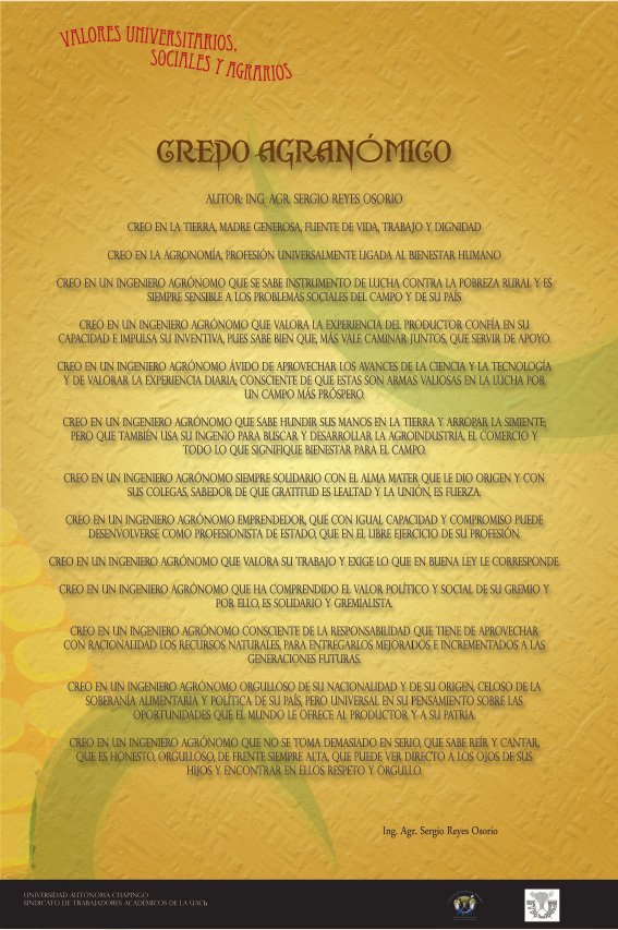 Valores universitarios — Credo